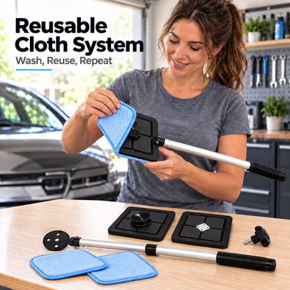 🚘Dual Magnetic Car Windshield Cleaner | Streak-Free Auto Glass Cleaning Kit