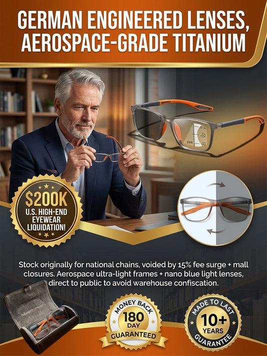 🔥LAST DAY 50% OFF - 👓✨ Smart zoom photosensitive glasses, one pair covers both near and far vision with no need to switch other glasses. Built-in smart sensor auto-tints outdoors and turns into professional sunglasses in seconds 🕶️.