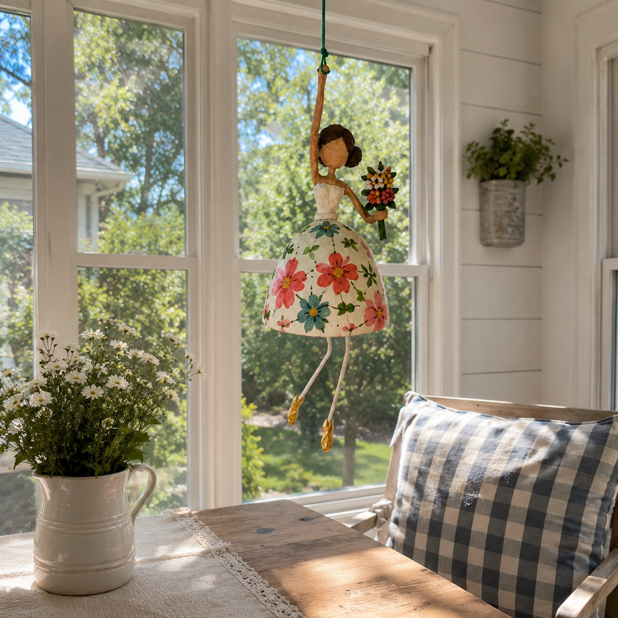 ✨💃🌸 Whimsical Dancing Lady Hanging Ornament