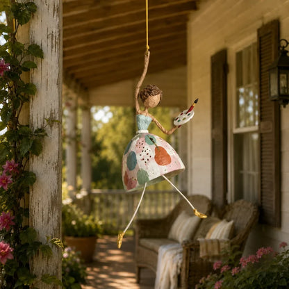✨💃🌸 Whimsical Dancing Lady Hanging Ornament