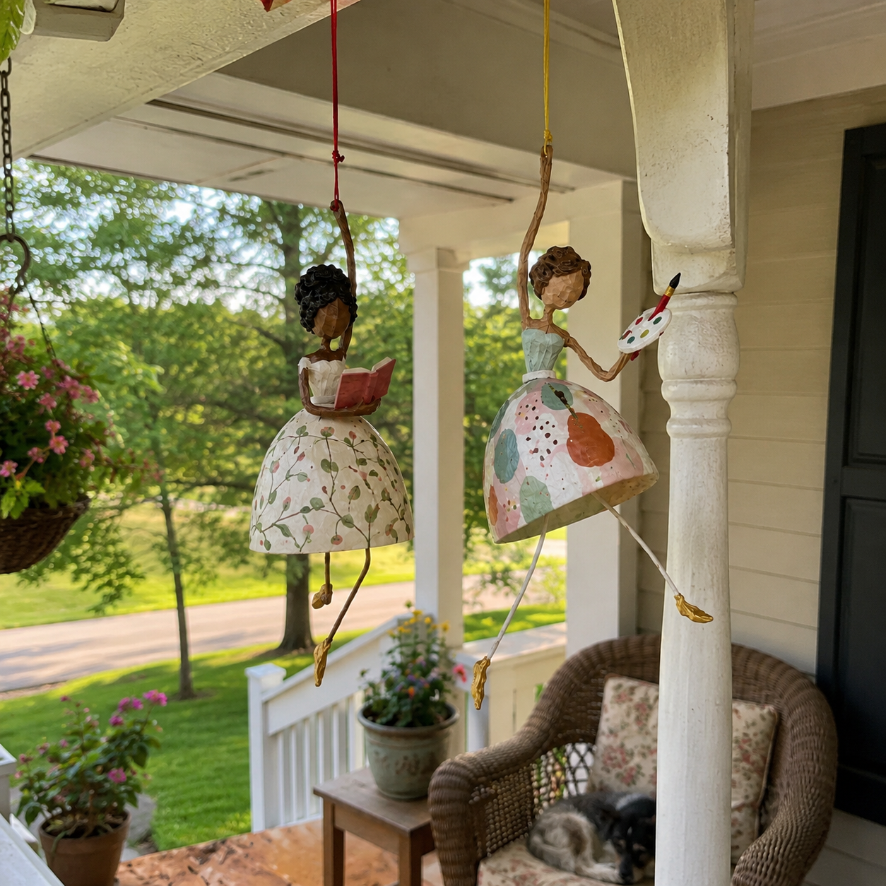 ✨💃🌸 Whimsical Dancing Lady Hanging Ornament