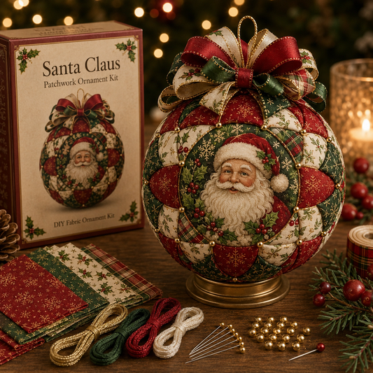 🔥Most Popular in 2026🔥🎄Christmas Classics Patchwork Ornament DIY Kit