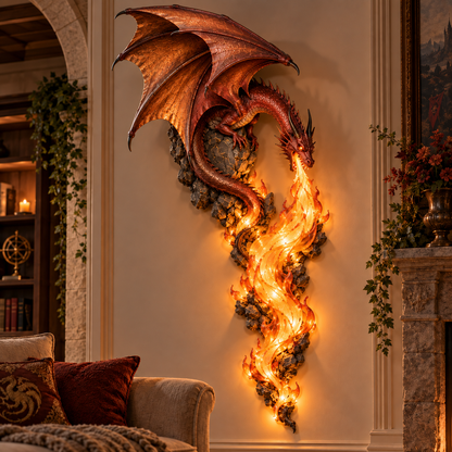🔥🐉 Dragonfire Guardian™ Wall Sconce – A Legendary Flame Awakens On Your Wall