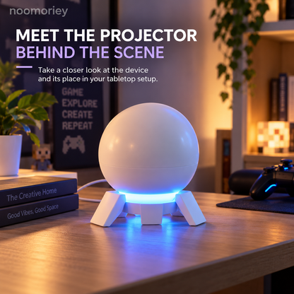 🌆Pixel Fantasy Scene Projector – Ambient Decor for Gaming Rooms