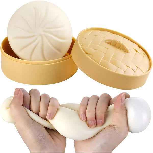✨ Cute Glitter Dumpling Squishy | Rare Collectible Stress Ball