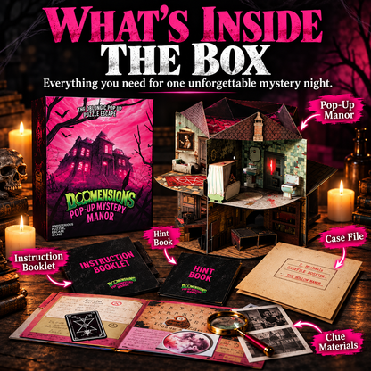 🔥 Last Day 49% OFF🔥✨3D Pop-Up Mystery Manor – Immersive Murder Mystery Puzzle Game