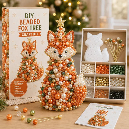 🔥HOT SALE 49% OFF🎁🐾Animal-Themed Beaded Christmas Tree DIY Kit🦊