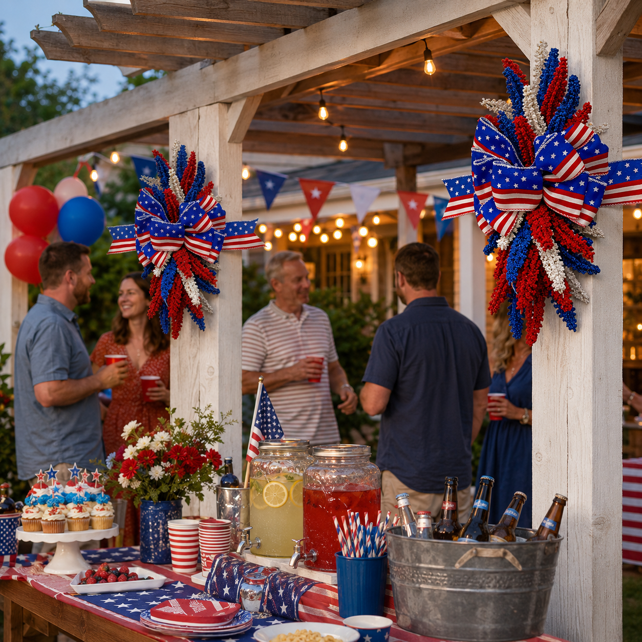 Last Day Promotion! 🔥Patriotic Bow Hanging Decoration