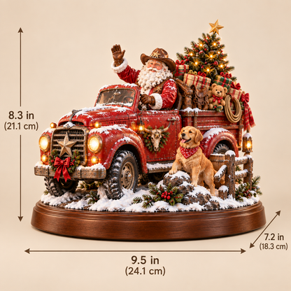 🔥Last Day 50% OFF🎅🤠American Christmas Story™ – Santa’s Last Delivery Lighted Western Christmas Keepsake