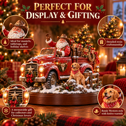 🔥Last Day 50% OFF🎅🤠American Christmas Story™ – Santa’s Last Delivery Lighted Western Christmas Keepsake