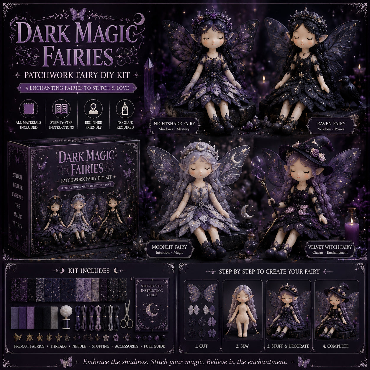 🔥Most Popular in 2026🔥Fairy Patchwork DIY Collection