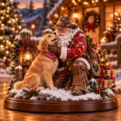 🔥Last Day 50% OFF🎅🤠American Christmas Story™ – Santa’s Last Delivery Lighted Western Christmas Keepsake