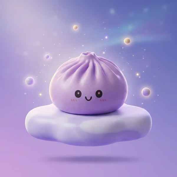 ✨ Cute Glitter Dumpling Squishy | Rare Collectible Stress Ball
