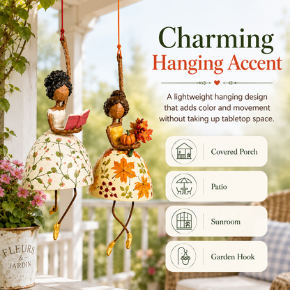 ✨💃🌸 Whimsical Dancing Lady Hanging Ornament