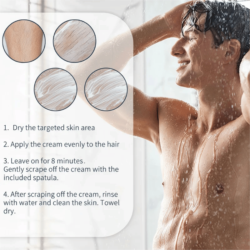 🎁Buy 2 Get 1 Free🔥Fast-Acting Body Hair Removal Cream for Men