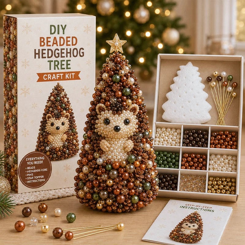🔥HOT SALE 49% OFF🎁🐾Animal-Themed Beaded Christmas Tree DIY Kit🦊
