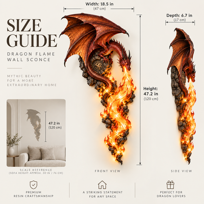🔥🐉 Dragonfire Guardian™ Wall Sconce – A Legendary Flame Awakens On Your Wall
