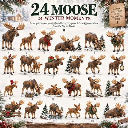 🌲24 Days of Moose – 24-Piece North Woods Christmas Collection