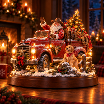 🔥Last Day 50% OFF🎅🤠American Christmas Story™ – Santa’s Last Delivery Lighted Western Christmas Keepsake