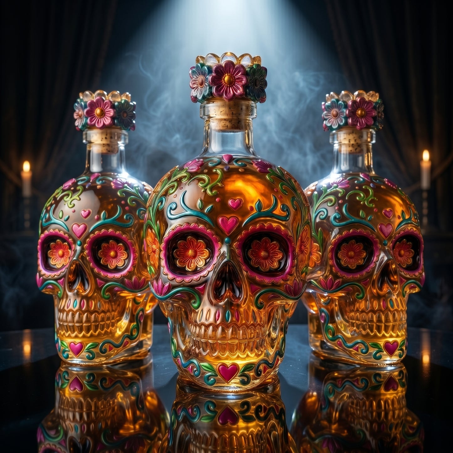 🔥🍷Limited edition Day of the Dead tequila bottle🎁 -- Free Shipping Over $49📦