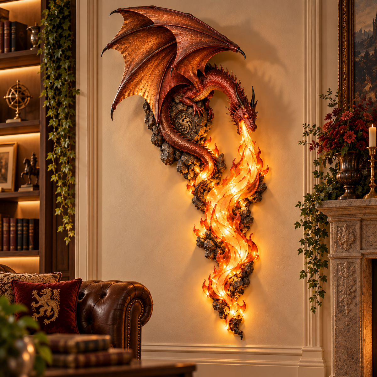 🔥🐉 Dragonfire Guardian™ Wall Sconce – A Legendary Flame Awakens On Your Wall