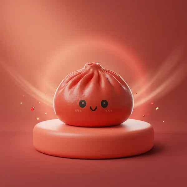 ✨ Cute Glitter Dumpling Squishy | Rare Collectible Stress Ball