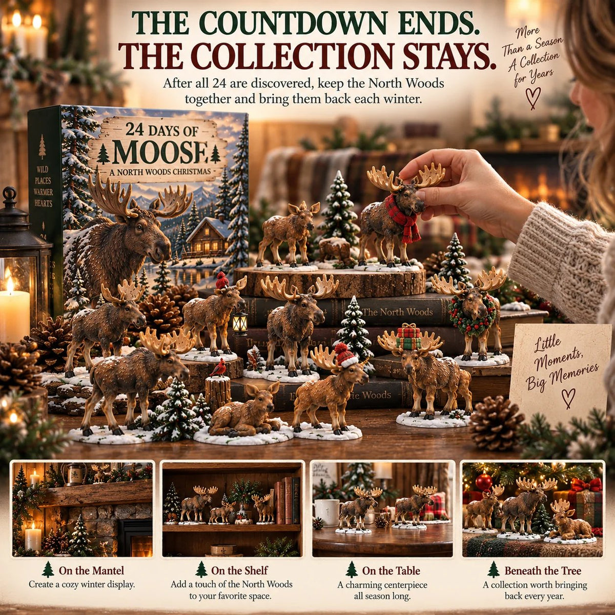 🌲24 Days of Moose – 24-Piece North Woods Christmas Collection