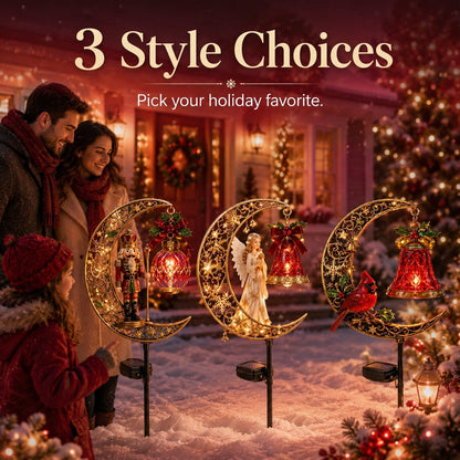🌙 Solar Garden Stake Light | 3 Festive Holiday‑Themed Styles for Yard & Outdoor Landscape Decor Lovers