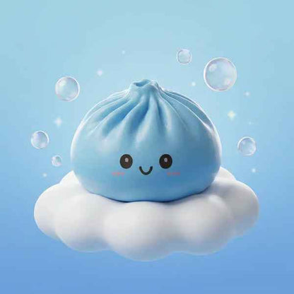 ✨ Cute Glitter Dumpling Squishy | Rare Collectible Stress Ball