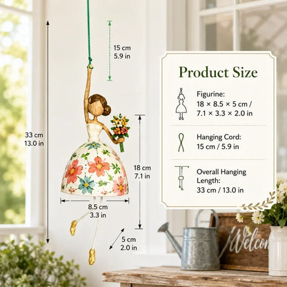 ✨💃🌸 Whimsical Dancing Lady Hanging Ornament
