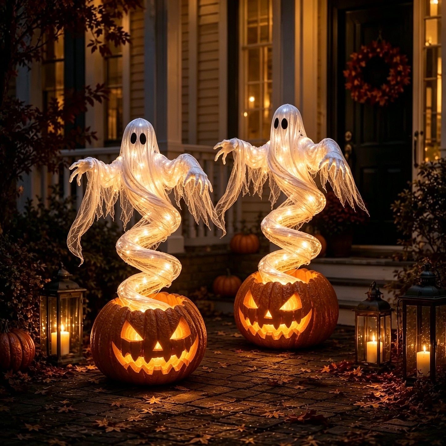 🔥Get 50% OFF👻Swirling Ghost Pumpkin Yard Lamp🎃