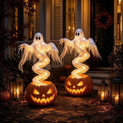 🔥Get 50% OFF👻Swirling Ghost Pumpkin Yard Lamp🎃
