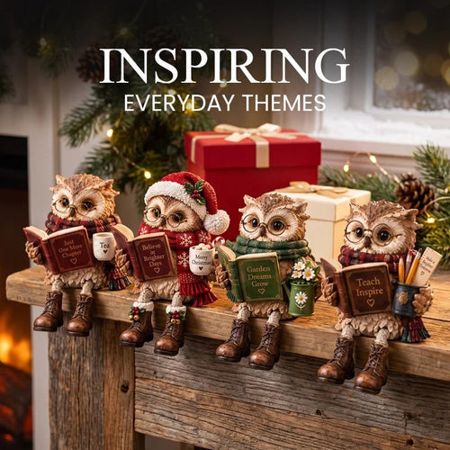 🔥 2026 Best Seller 🔥🦉Reading Owl Figurine – Cozy Book Lover Décor & Thoughtful Gift