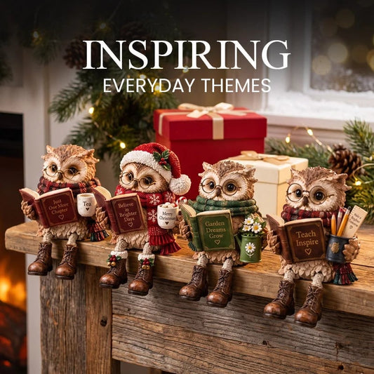 🔥 2026 Best Seller 🔥🦉Reading Owl Figurine – Cozy Book Lover Décor & Thoughtful Gift