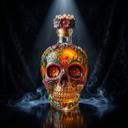 🔥🍷Limited edition Day of the Dead tequila bottle🎁 -- Free Shipping Over $49📦