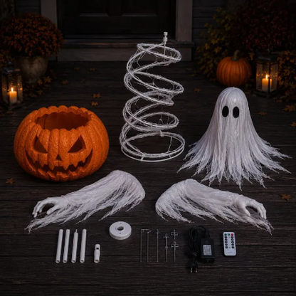 🔥Get 50% OFF👻Swirling Ghost Pumpkin Yard Lamp🎃