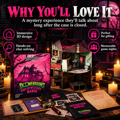 🔥 Last Day 49% OFF🔥✨3D Pop-Up Mystery Manor – Immersive Murder Mystery Puzzle Game