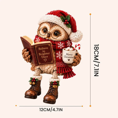 🔥 2026 Best Seller 🔥🦉Reading Owl Figurine – Cozy Book Lover Décor & Thoughtful Gift