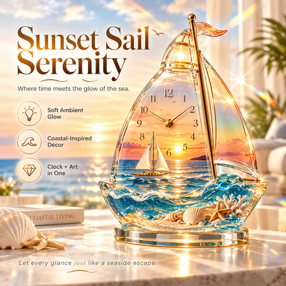 ✨Today Only: Get 50% Off🔥🌊 Coastal Glow Crystal Clock Collection — Bring the Beauty of the Sea Home ✨