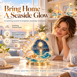 ✨Today Only: Get 50% Off🔥🌊 Coastal Glow Crystal Clock Collection — Bring the Beauty of the Sea Home ✨