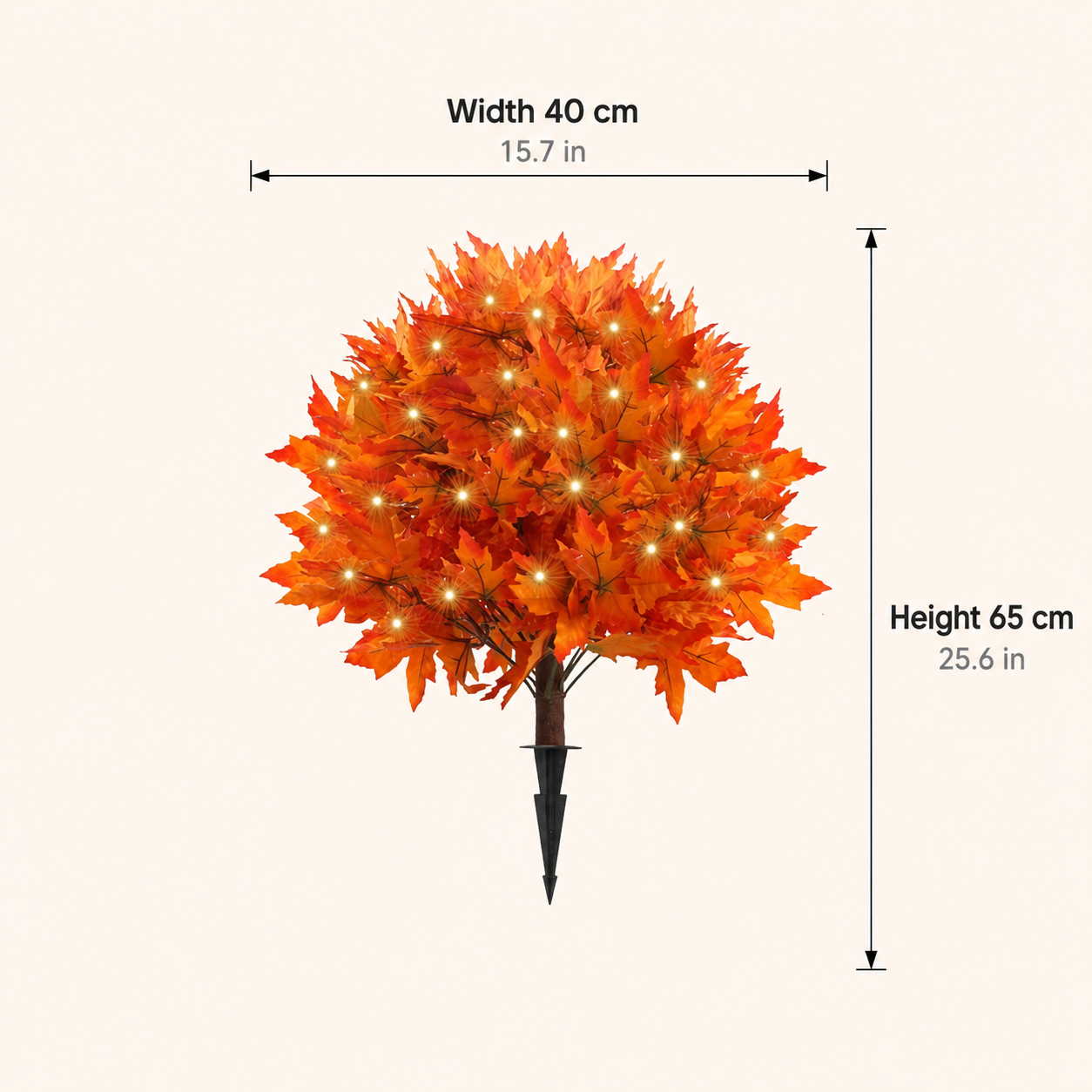 🍂Light-Up Autumn Maple Tree – LED Fall Tree Ornament