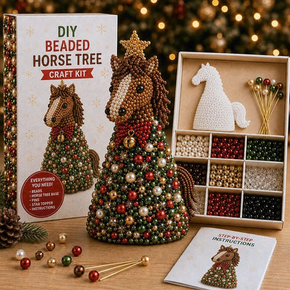 🔥HOT SALE 49% OFF🎁🐾Animal-Themed Beaded Christmas Tree DIY Kit🦊