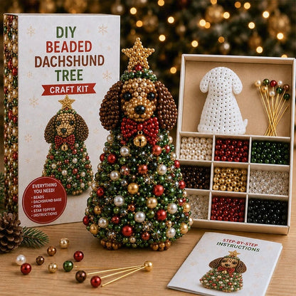 🔥HOT SALE 49% OFF🎁🐾Animal-Themed Beaded Christmas Tree DIY Kit🦊