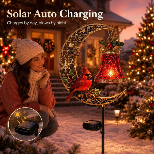 🌙 Solar Garden Stake Light | 3 Festive Holiday‑Themed Styles for Yard & Outdoor Landscape Decor Lovers