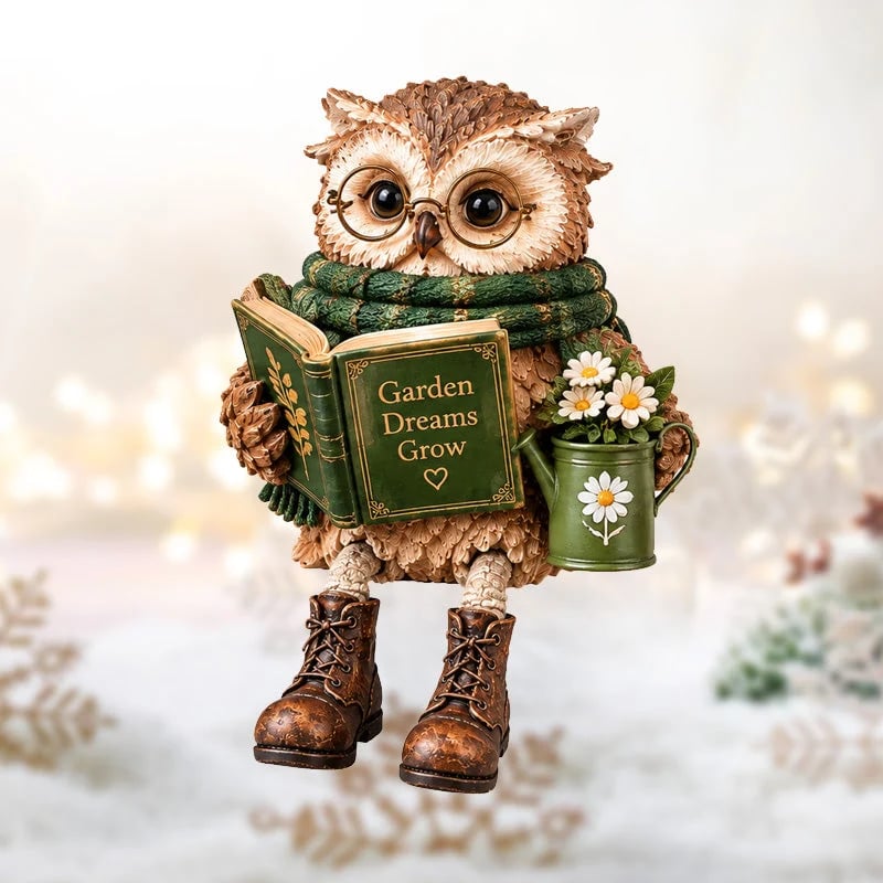 🔥 2026 Best Seller 🔥🦉Reading Owl Figurine – Cozy Book Lover Décor & Thoughtful Gift