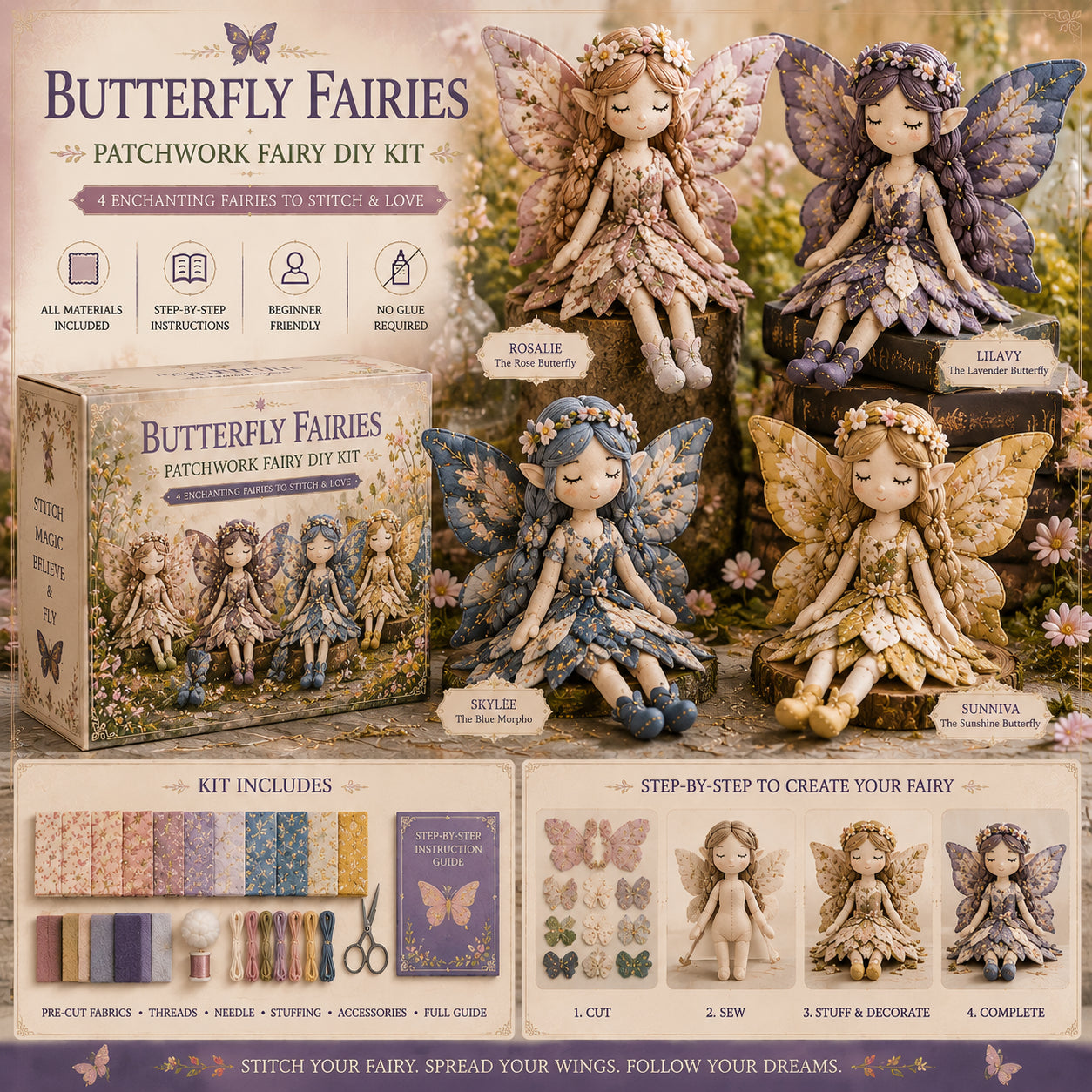 🔥Most Popular in 2026🔥Fairy Patchwork DIY Collection