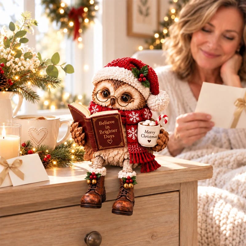 🔥 2026 Best Seller 🔥🦉Reading Owl Figurine – Cozy Book Lover Décor & Thoughtful Gift