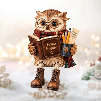 🔥 2026 Best Seller 🔥🦉Reading Owl Figurine – Cozy Book Lover Décor & Thoughtful Gift
