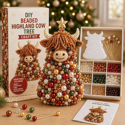 🔥HOT SALE 49% OFF🎁🐾Animal-Themed Beaded Christmas Tree DIY Kit🦊