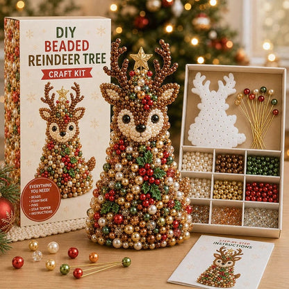 🔥HOT SALE 49% OFF🎁🐾Animal-Themed Beaded Christmas Tree DIY Kit🦊